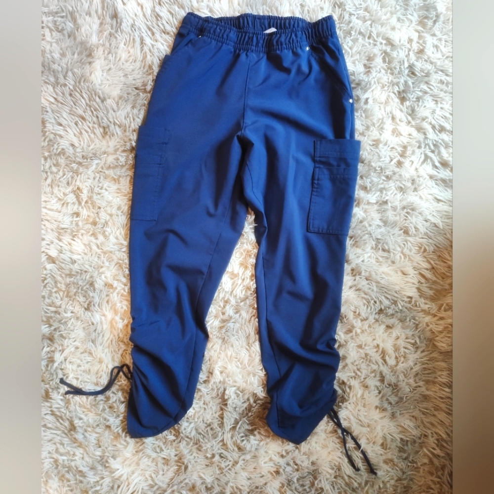 Navy Blue Jogger Scrub Pants